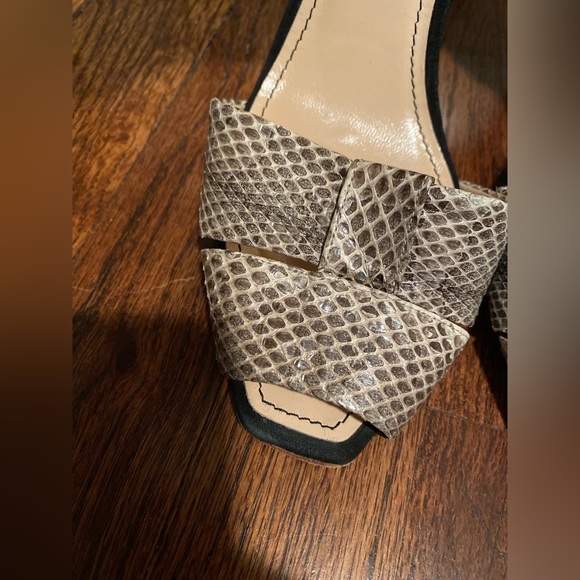 Jerome C. Rousseau Suede/Python Slingback Heels - Picture 7 of 14